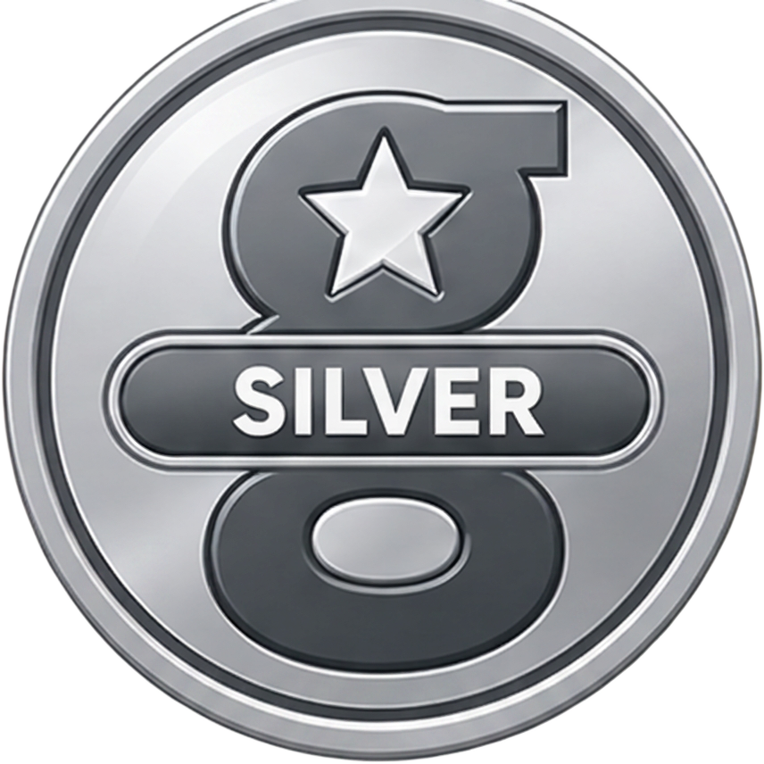 Level 6 · Silver Star badge